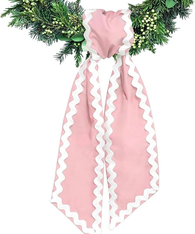 of Decorative Door Swag with Beautiful Scalloped Design Instantly Brightens Entryways and Living Space Trim Garlands Ribbons