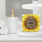 Sunflower Decorations Sunflower Desk Accessories Inspirational Desk Decor Summer Decorations Wooden Box Sign for Home Office Farmhouse Table Shelf