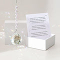 Sympathy Gifts for Loss of Loved One, Crystal Sun Catcher Rainbow Maker, Unique Condolence Memorial for Loss of Mom Dad Dog, Ideal Grief Bereavement Miscarriage Gifts (White)