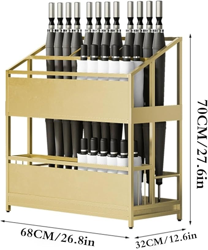 Umbrella stand indoor entryway,umbrella base stand,Umbrella Stand Racks Commercial Metal Umbrella Holder,School Office Hotel Corridor Entrance Umbrella Organizer,umbrella holder for entryway(White,68*