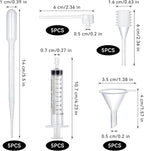 25pcs Perfume Refill Tool Kit,Plastic Perfume Dispenser Transfer Tools,Travel Refill Tool Set for Liquid Cologne Fragrance Sample Essential Oils (Clear, 10ml/25pcs)