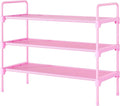 Kitsure Shoe Rack for Closet, Sturdy and Long-Lasting Shoe Shelf, Shoe Rack for Entryway, Personalized DIY Shoe Organizer, Shoe Rack Organizer for Space-Saving, 27.6" x 11.8" x 22.6", Pink