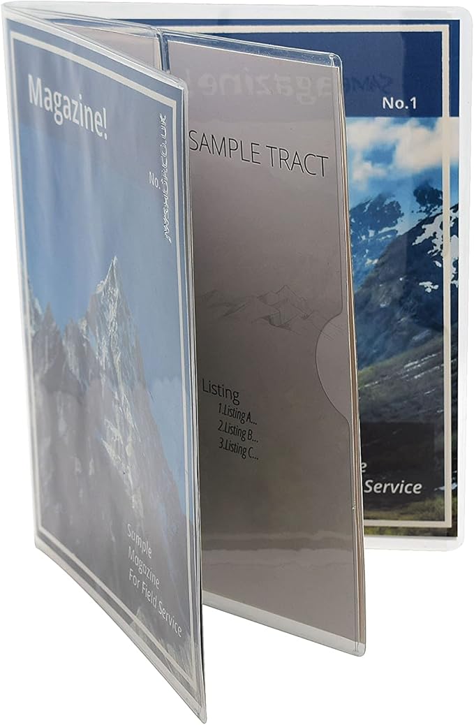 ASVP Shop JW Field Service Vinyl Magazine and Tract Organizer Holder Supplies