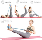 Pedal Resistance Bands with Handles, Durable 6-Tubes Multifunction Pedal Resistance Band, Natural Rubber Foot Pedal Resistance Bands, Fitness Resistance Bands for Abdomen, Waist, Arm, Leg