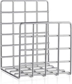AceOrbit Metal Magazine Rack Holder, 304 Stainless Steel Metal Vinyl Record Stand Holder Record Book Stand Multipurpose Storage Display for Album Lps Magazine File Organizer Living Room Bedroom Office