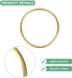 M METERXITY 12-Pack Dream Catcher Rings,2 Inch Metal Round Shape Macrame Wreath Floral Ring Hoop for Home/Valentine/DIY Craft/Wedding/Wall Hanging Decorations [Golden]