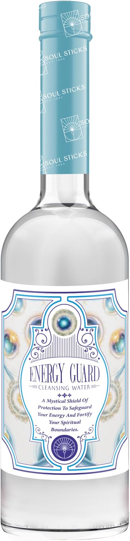 SOUL STICKS Cleansing Water 7.5 oz. Bottle for Rituals, Clearing Negative Energy and Purifying Home Spiritual Florida Water Area Deodorizer (Energy Guard)