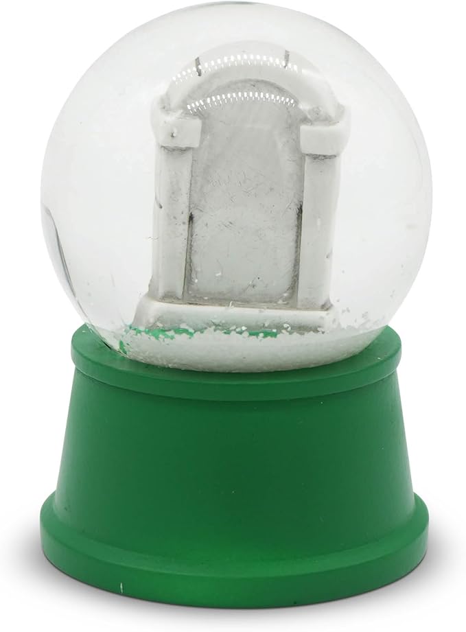 Funny Novelty Snow Globe – Quirky Mini Desk Gift for Office, Home, or Holiday – Unique Collectible Gag Gift for Friends and Coworkers - Tombstone