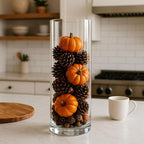 CYS EXCEL Cylinder Clear Glass Vase (H-16" D-6") | Multiple Size Choices Glass Flower Vase Centerpieces | Hurricane Floating Candle Holder Vase