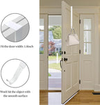 Wreath Hanger for Front Door, Adjustable 15 to 25 Inches Wreath Hangers, 20 lbs Larger Door Upgrade Wreath Hanger, Christmas (White)
