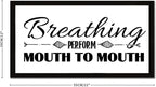 Scripture Verses 12x22in Wooden Wall Plaque with Life Positive Quote Breathing Perform Mouth to Mouth Rustic Chic Style Black Frame Wooden Plaque for Cottage New Home Farmhouse Porch Wall Decor