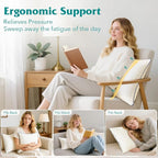 Oubonun 12x20 Pillow Inserts Set of 2 - Rectangle Decorative Throw Pillows for Sofa Couch Bed Living Room Beige 100% Polyester Filling 12 x 20 Inch Lumbar Pillows