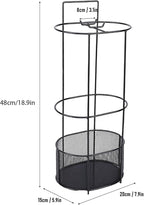 Focket Umbrella Stand, Premium Iron Hollow Mesh Drainage Umbrella Holder for Entryway, Indoor Storage Rack with Vertical Space Saving Design for Homes Hallways Offices Shops Schools