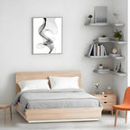 Floating Corner Shelves Set of 3, Solid Wood Picture Wall Shelf, Floating Shelves for Storage for Bedroom Kitchen Bathroom Living Room (Grey)