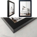Kids Bathroom Wall Art Framed Black and White Animal Wall Art Cute Penguins in Bathtub Wall Decor Funny Farmhouse Print Pictures Painting for Bathroom