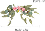 Artificial Peony Swag, Set of 2 Pink Flowers Swag Floral Swag Arrangements Decorative Wedding Arch Flowers for Wedding Arch Front Door Wall Decor