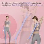 Figure 8 Resistance Band, Elastic Band, Stretch Bands, for Arm,Shoulder, Back,Leg Stretching, Upper Body Workout Equipment, Portable Home Office Elastic Ropes for Yoga, Pilates