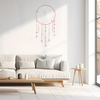 Artilady Butterfly Dream Catchers with Crystals - Large Boho Pink Moon Dream Catcher Wall Decor Home Decorations Girls Kids Baby Bedroom Room Decor Christmas Birthday Teen Girl Boys Gifts