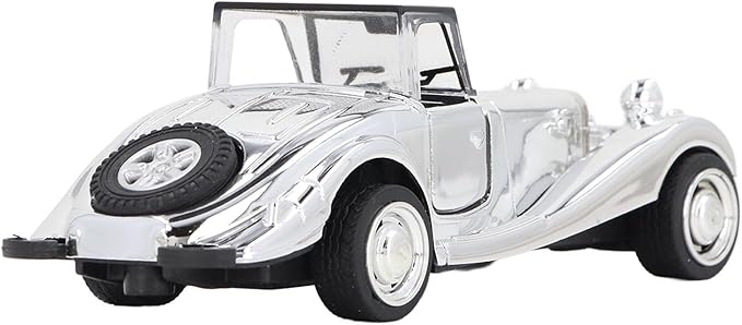 Vintage Car Model, 5.12 X 1.97inch Alloy Diecast Model Car, Collectible Cars with High Simulation Retro Details for Home Office Bar Shelf Display (Style 2)