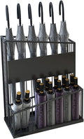 2 Tier Metal Umbrella Stand Umbrella Holder, Large-Capacity Commercial Umbrella Stand Umbrella Holder for Hotel Offices, Entrance Umbrella Organizer