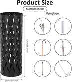 Umbrella Stand, Metal Umbrella Holde,r Hollowed Umbrella Rack, Freestanding Umbrella Stand Rack, Practical Umbrella Organizer, Indoor Umbrella Storage Rack for Home Entryway