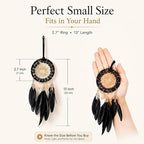 Black Dream Catcher for Cars Rear View Mirror Hanging Decor Handmade Feather Small Car Charms Pendant Gift