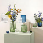 Villeroy & Boch Fleur Vase, 11 in, Clear, Dishwasher Safe, Mouth-Blown and Handmade Glass Vase
