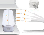LEIMO Shoe Slots Organizer, 20-PACK Adjustable Shoe Stacker, Double Layer Stack Shoe Holder Space Saver, White Shoe Stacker for Closet Organization, 4310869
