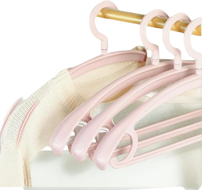 10 Pack Heavy Duty Coat Hangers 25lb Load Capacity Swivel Suit Clothes Wide Shoulder Jacket Thick Large Non Slip Hangers Pink