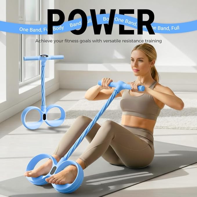 Pedal Resistance Band with Handle,Multifunction Elastic Yoga Resistance Band Stretching Pedal Puller for Full Body Workout Arm/Leg Stretching Slimming Training