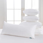 Oubonun 14 x 36 Throw Pillow Inserts, Firm and Fluffy Decorative Pillows for Couch Bed Sofa with Soft Cotton Cover White Cushion with Down Alternative Pack of 1