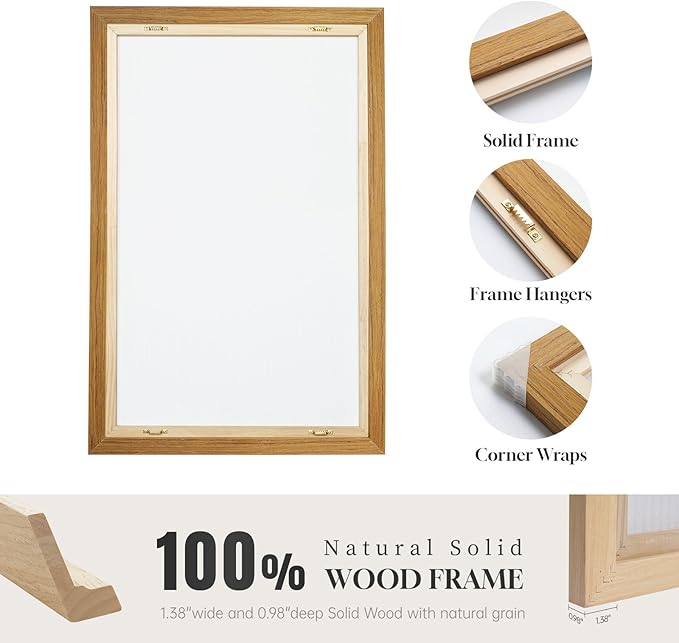 Large Framed Colorful Abstract Wall Art for Living Room, Oversized Modern Horizontal Bright Canvas Prints Paintings Artwork for Walls, MultiColor Pictures for Hallway Dining Bedroom Wall Decor 30x60 In