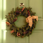 Wreath-Hanger, Strong Stainless Steel Suction-Cup-Wreath-Hooks, 3 Pack Wreath-Door-Hanger Fall Halloween Christmas Decorations, Welcome Sign for Front Door Indoor Outdoor (3 Gold, 3)