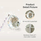 Sympathy Gifts for Loss of Loved One, Crystal Sun Catcher Rainbow Gifts, Unique Condolence Memorial for Loss of Mom Dad Dog, Ideal Grief Bereavement Miscarriage Gifts (Light Purple)