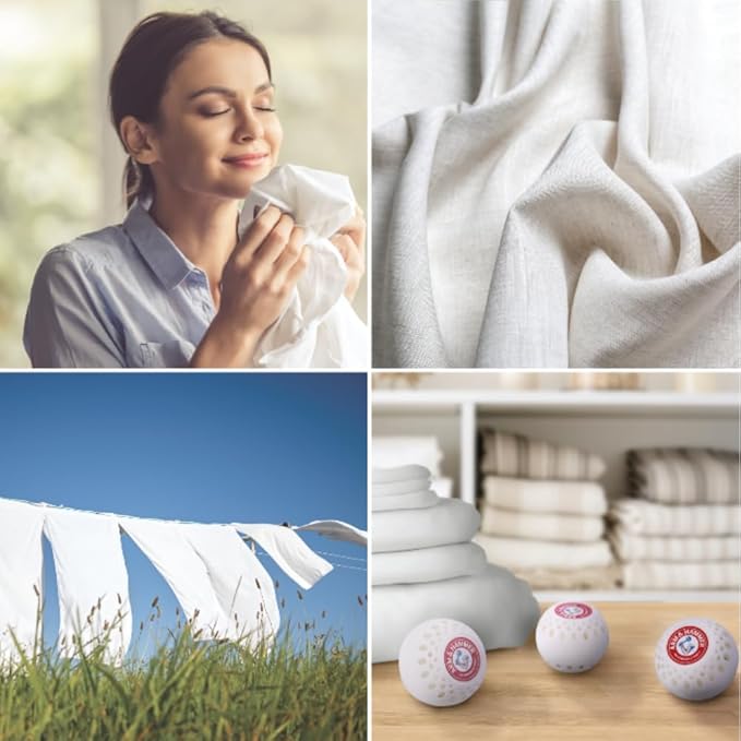 Arm & Hammer OdorBusterz® Odor Eliminator Balls, White Linen, 3 Count – Baking Soda Odor Control for Closets, Drawers, Hampers & Small Spaces