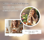Funny Positive Crochet Animals Gag Doll Emotional Support Stuffed plushies for Adult Men Women,Weird Things Motivational White Elephant (Brown Doll with Glasses)