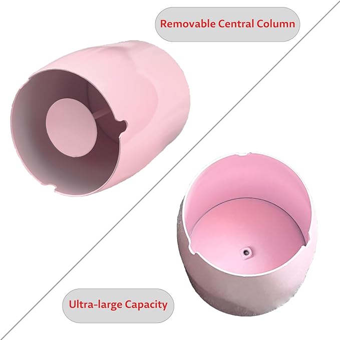 Ash Tray, Large Outdoor Ashtray with Lid, Ashtray for Outside Patio, Stainless Steel Windproof Smokeless Ash Tray for Balcony, Ashtrays for Smokers, Cigar, Home Office Decoration