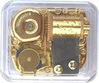 BinkeGG Play (Romeo and Juliet (A time for us)) Clear Acrylic Wind up Music Box with Sankyo Musical Movement (65 Tunes Option)