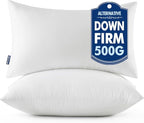 MIULEE Throw Pillows Inserts, Pack of 2 16x24 Inch 100% Virgin Fiber Filling Bed Couch Pillows