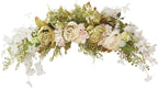 DULRLLY Artificial Peony Flower Swag, 30 in Wedding Arch Flowers, Faux Floral Swag for Lintel, Over The Door Decorative Swag, Rustic Artificial Floral Swag for Home Decor (5)