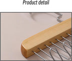 Belt Hanger 2Pcs Belt Hanger with 16 Hooks Bra Hangers for Closet,Space-Saving Wooden Closet Hanger Organizer for Ties, Scarves, Bras,Tank, Tops(White)