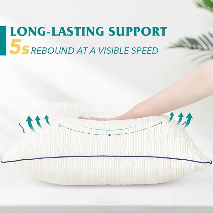 Oubonun 12x20 Pillow Inserts Set of 2 - Rectangle Decorative Throw Pillows for Sofa Couch Bed Living Room Beige 100% Polyester Filling 12 x 20 Inch Lumbar Pillows