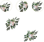 2X Wedding Arch Flowers Decorative Swags Floral Swag Welcome Sign Decoration for Party, Pink Flowers