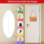 12 in Wreath Hanger White Wreath Hangers for Front Door Wreaths Hangers Hook Over The Door Hook for Christmas Wreaths Holder Decorative Halloween Easter Hanging Hooks Decor