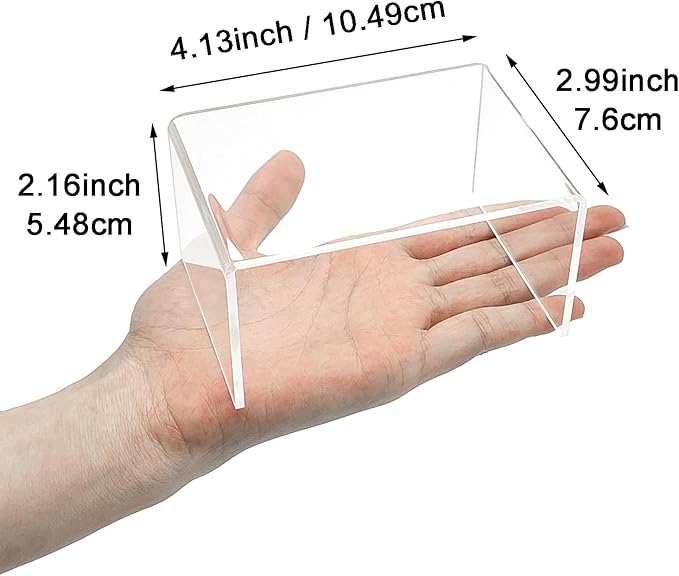 Cerpourt 2 Sets Acrylic Display Risers(4",5",6") Product Stand ((4"x5"x6") Clear Risers)