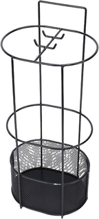 Focket Umbrella Stand, Premium Iron Hollow Mesh Drainage Umbrella Holder for Entryway, Indoor Storage Rack with Vertical Space Saving Design for Homes Hallways Offices Shops Schools