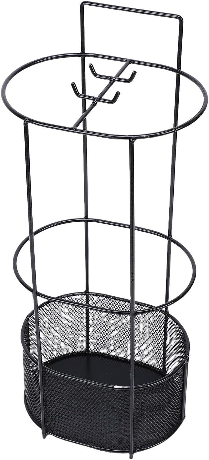 Focket Umbrella Stand, Premium Iron Hollow Mesh Drainage Umbrella Holder for Entryway, Indoor Storage Rack with Vertical Space Saving Design for Homes Hallways Offices Shops Schools