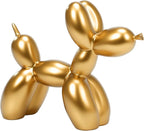 Resin Balloon Dog Sculpture - Collectible Figurines Decor for Home | Office Desktop Resin Decors Balloon Dog Decor (Gold)