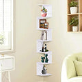 ShellKingdom Corner Shelf Wall Mount, 7 Tier Corner Bookshelf, Floating Display Shelves for Home, Living Room, Bedroom, Office, Bathroom, Small Spaces Decorations