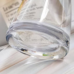 Aoderun Flower Vase for Decor 10" Clear Glass Vase for Centerpieces Large Vases for Flowers Dried Flower Home Decor Living Room Kitchen Office Wedding(Clear)